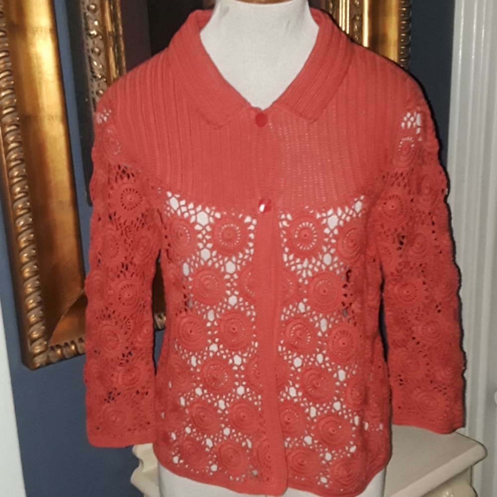 Talbots Crocheted sweater